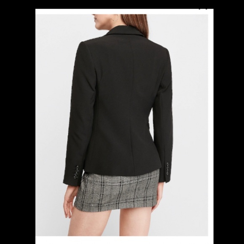 Express Soft Collar One Button Blazer - image 2